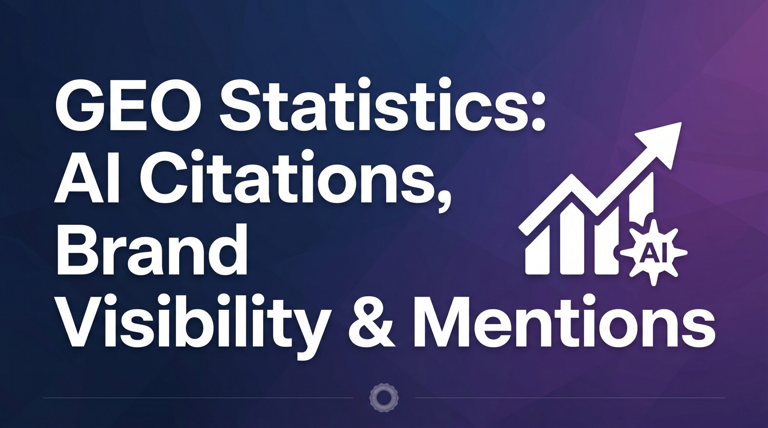 GEO Statistics 2026: AI Citations, Brand Visibility & Mentions (The Numbers That Actually Matter)