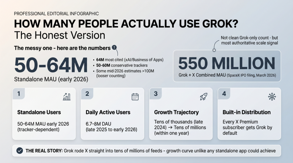 How Many People Actually Use Grok?