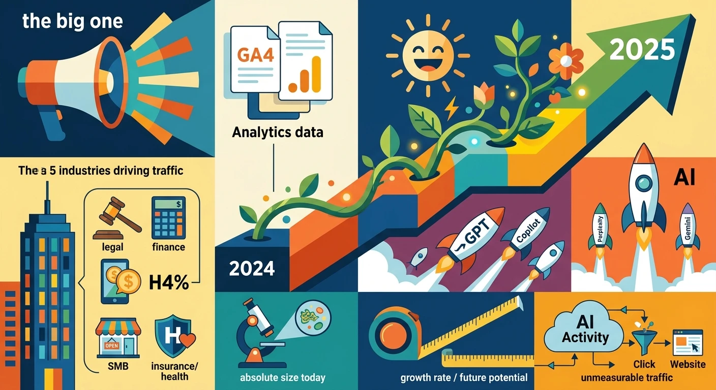The big one: AI-referred sessions jumped 527% in a single year